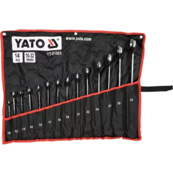   YATO Set chei combinate stea–fixă îndoite 14 piese 10–32 mm (YT-01865)