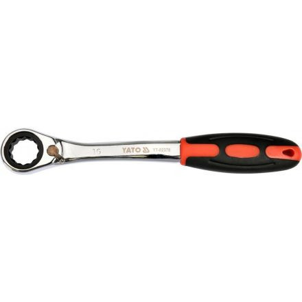YATO Cheie inelară cu clichet 16 mm / 195 mm CrV (YT-02378)