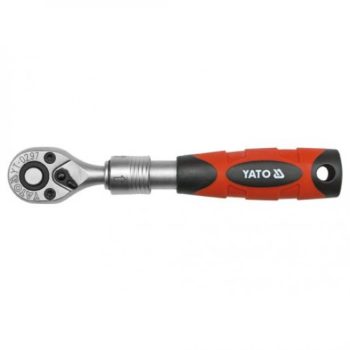   YATO Clișeu cu clichet 1/4" 72T telescopic (150–200 mm) CrV (YT-0297)