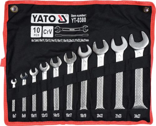 YATO Set chei fixe 10 piese 6–27 mm (YT-0380)