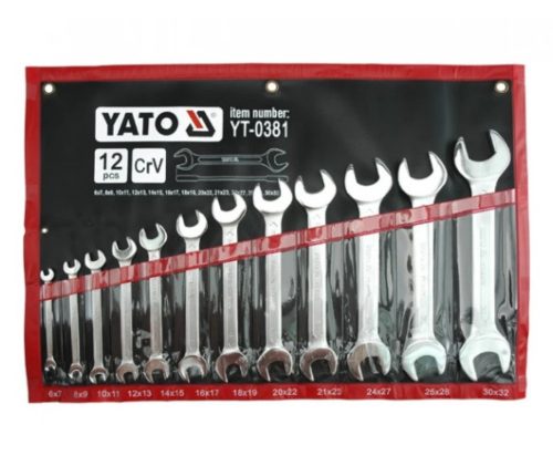 YATO Set chei fixe 12 piese 6–32 mm CrV (YT-0381)