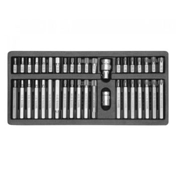   YATO Set biți Torx și imbus 40 piese (1/2"–3/8" H4–H12, M5–M12, T20–T55) (YT-0400)