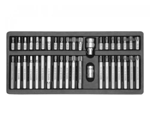 YATO Set biți Torx și imbus 40 piese (1/2"–3/8" H4–H12, M5–M12, T20–T55) (YT-0400)
