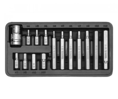 YATO Set biți imbus 15 piese H4–H12 1/2" (YT-0413)