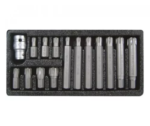 YATO Set biți RIBE 15 piese M6–M14 L=30 mm 1/2" (YT-0419)