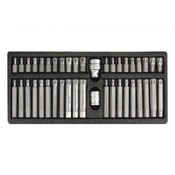   YATO Set biți Torx 42 piese (1/2" T20–T70 + RIBE) (YT-0420)