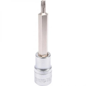 YATO Bit cu cap tubular 1/2" Torx T27, lung (YT-04322)