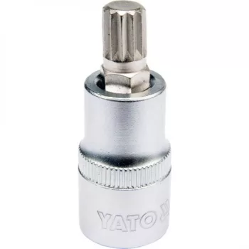 YATO Bit tubular SPLINE M10 1/2" CrV (YT-04343)