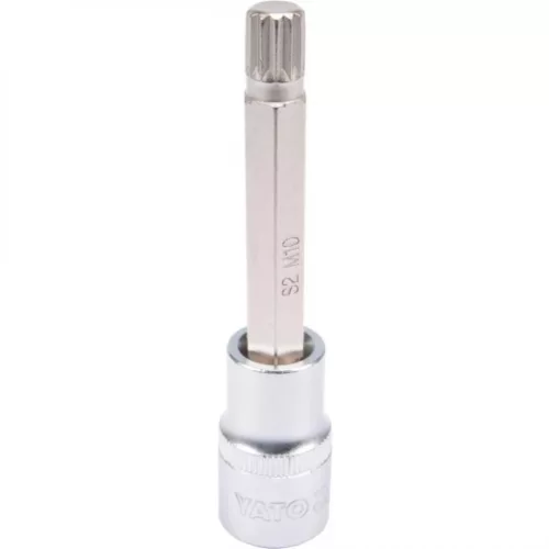 YATO Bit tubular SPLINE M10 1/2" lung (YT-04353)
