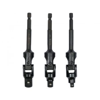   YATO Set 3 adaptoare cardanice pentru bormașină 1/4"-3/8"-1/2" (YT-04641)