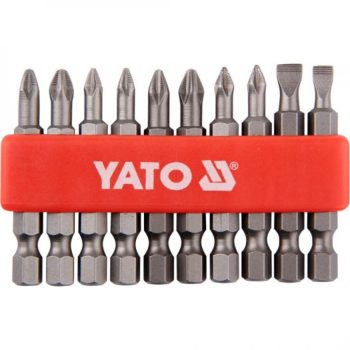   YATO Set biți 50 mm 10 piese (5-6-PH1-PH2-PZ1-PZ2) (YT-0483)