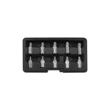   YATO Set extractoare șuruburi deteriorate, 10 buc. (Torx interior, imbus și spline) (YT-05890)