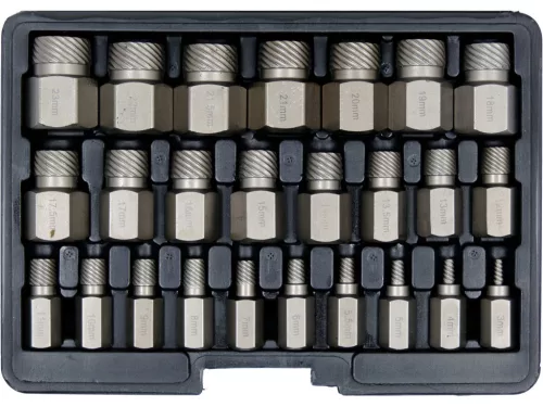 YATO Set extractoare șuruburi deteriorate 25 piese (Torx interior, imbus și spline) (YT-06034)