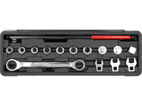 YATO Set montaj curea canelată 15 piese cu clichet (YT-06279)