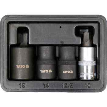   YATO Set chei tubulare pentru etrier frână 4 piese 1/2" CrV (YT-06806)