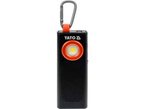 YATO Lanternă LED cu acumulator și difuzor, 500 LM, 2000 mAh (YT-08557)