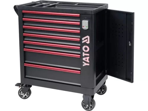 YATO Căruț scule cu 7 sertare cu închidere pe cod 982x755x455 mm (YT-09004)