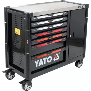   YATO Căruț scule cu 8 sertare și spațiu suplimentar de depozitare 1100x990x480 mm (YT-09033)