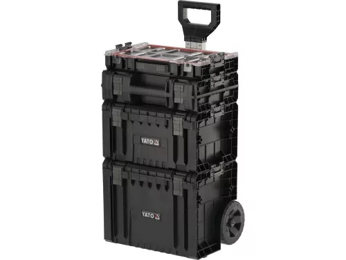 YATO Sistem ladă de scule cu roți 4 piese 770x450x380 mm (YT-09174)