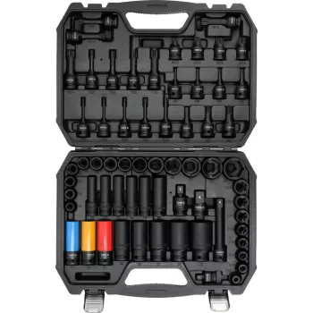 YATO SET TUBULARE ȘI BIȚI 1/2", 64 piese (YT-10260)