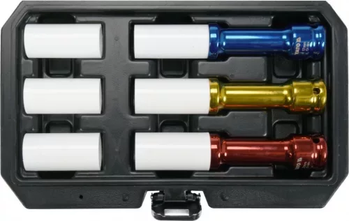 YATO Set tubulare pentru jante aliaj 6 piese 1/2" 17, 19, 21 mm (YT-10563)
