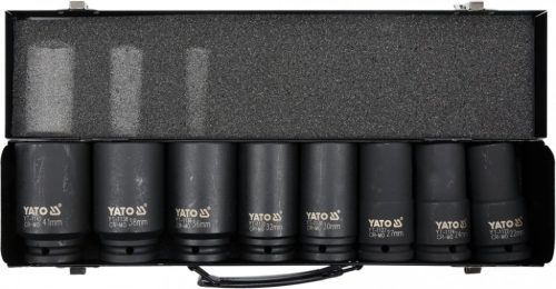 YATO Set chei tubulare pentru mașină 3/4" lungi 22-41 mm 8 piese (YT-1155)