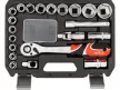 YATO set scule 1/2" cu chei tubulare și prelungitoare, 24 piese (YT-12662)