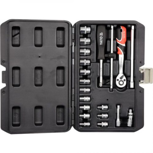 YATO Set chei tubulare 20 piese 3,5–14 mm 1/4" CrV (YT-14491)