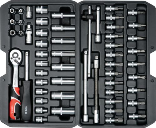YATO Set chei tubulare 56 piese 1/4" 4–13 mm CrV (YT-14501)