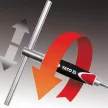 YATO Cheie tip T 15 mm × 310 mm cu mâner rotativ CrV (YT-1559)