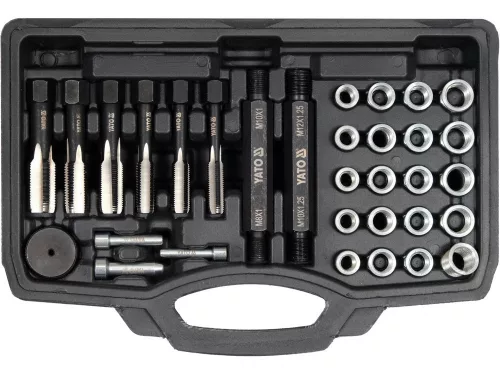 YATO Set reparație filet bujii incandescente 33 piese (YT-17710)