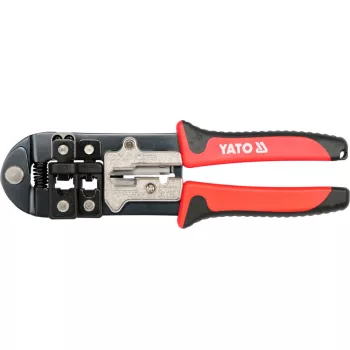   YATO Clește de sertizat 215 mm pentru conectori UTP (RJ45) și telefon (RJ11, RJ12) (YT-22422)