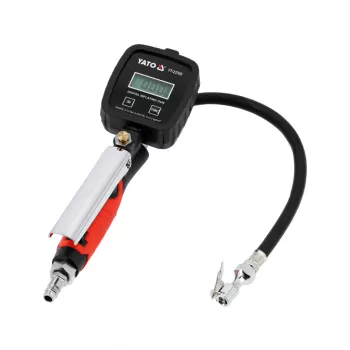   YATO Pistol umflare roți cu manometru digital, LCD (YT-23705)