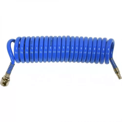 YATO Furtun pneumatic spirală cu cuplaj rapid 8 x 12 mm 5 m 1,2 MPa (YT-24207)