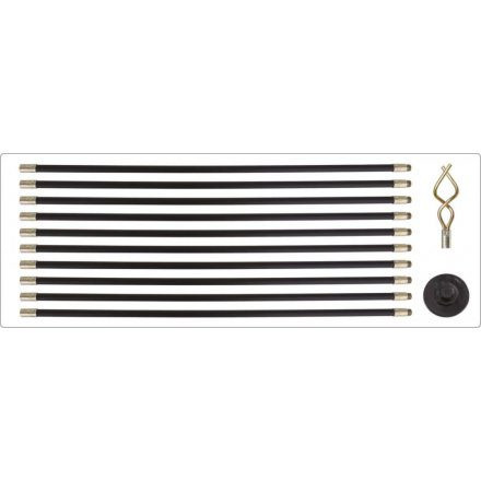 YATO Set tije flexibile curățare țevi 12 piese 9,2 m (YT-24980)