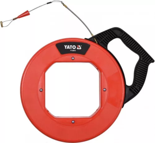 YATO Bandă pentru tras cablu fibră de sticlă 4 mm 30 m (YT-25015)