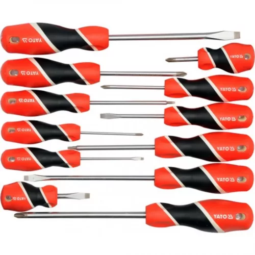 YATO Set șurubelnițe 12 piese magnetice S2 (YT-25967)