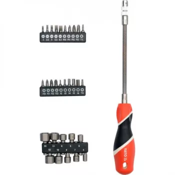 YATO Șurubelniță flexibilă 1/4" 31 piese (YT-25972)