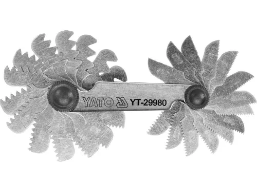 YATO Pieptene pentru filet 24 lame 0,25-6,0 mm 60° (YT-29980)