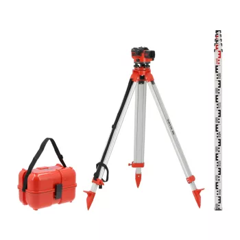   YATO Nivela optică geodezică cu accesorii 32X + riglă 5 m + trepied (YT-30553)