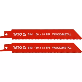   YATO Pânză ferăstrău sabie 150 mm/18TPI bimetal (2 buc) (YT-33931)