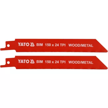   YATO Pânză ferăstrău sabie 150 mm/24TPI bimetal (2 buc/set) (YT-33932)