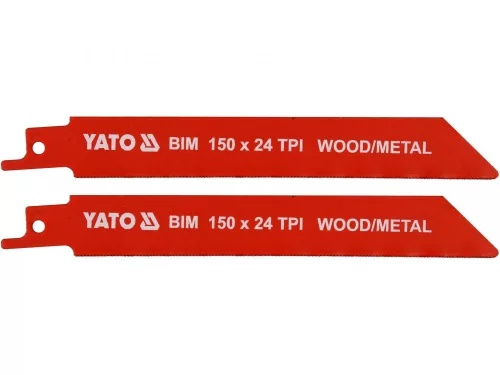 YATO Pânză ferăstrău sabie 150 mm/24TPI bimetal (2 buc/set) (YT-33932)