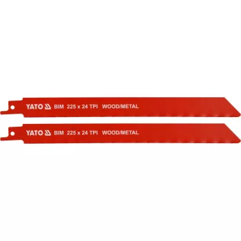 YATO Lamă lemn-metal 225 mm 2 buc 24TPI (YT-33934)