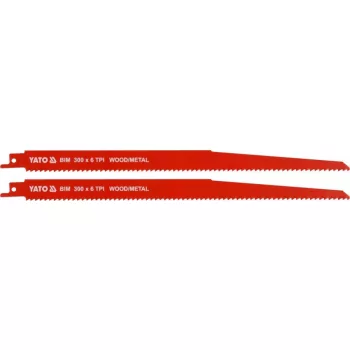   YATO Pânză ferăstrău sabie HCS 300 mm 6TPI 2 buc (YT-33935)