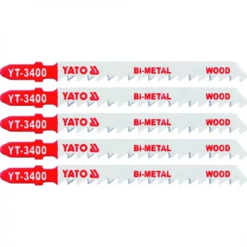   YATO Pânză ferăstrău pendular T10TPI pentru lemn 5 buc/set (bi-metal) (YT-3400)