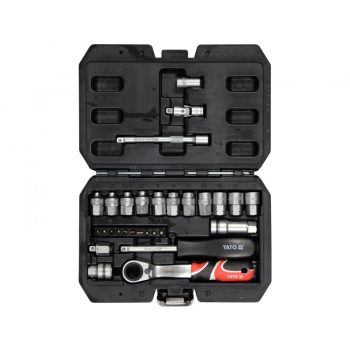   YATO Set chei tubulare deschise 29 piese 1/4" SPLINE (YT-38650)