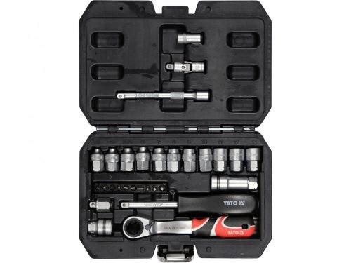 YATO Set chei tubulare deschise 29 piese 1/4" SPLINE (YT-38650)