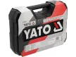 YATO Set scule cu antrenare 1/4 și 1/2", cu chei tubulare și chei combinate, 41 piese (YT-38742)