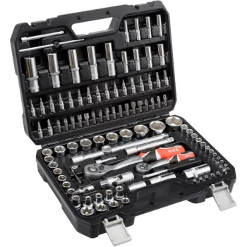   YATO Set chei tubulare 108 piese 1/2" 10–32 mm, 1/4" 4–14 mm CrV (YT-38791)